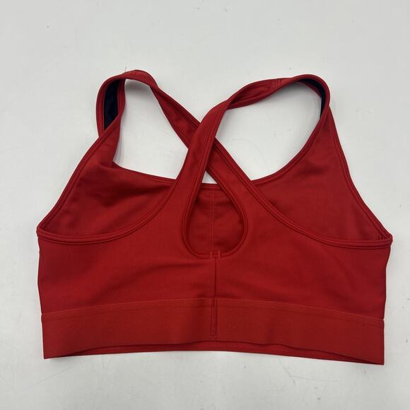 Under Armour Team USA Sports Bra Womens Size MEDIUM BLACK RED - Picture 2 of 4